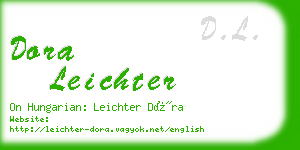 dora leichter business card